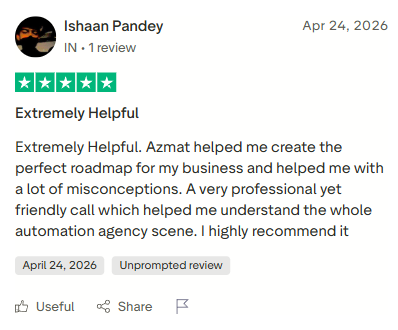 Testimonial from Ishaan Pandey